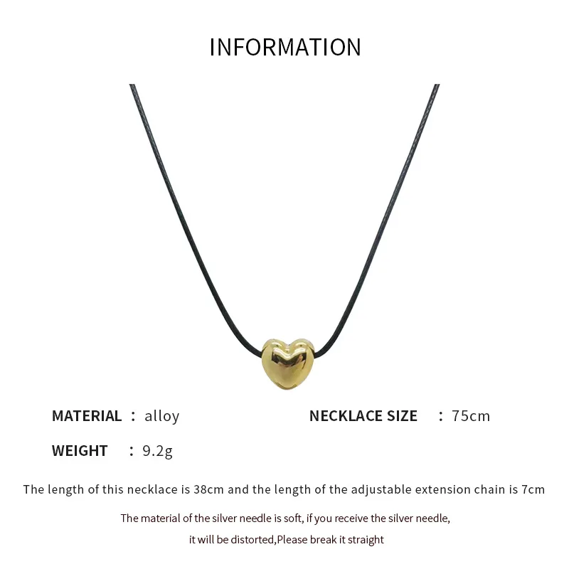 قلادة حب مطلية بالكهرباء، سلسلة الترقوة المتخصصة على الطراز الكوري، فاخرة خفيفة، متعددة الاستخدامات، مجوهرات راقية للنساء #6