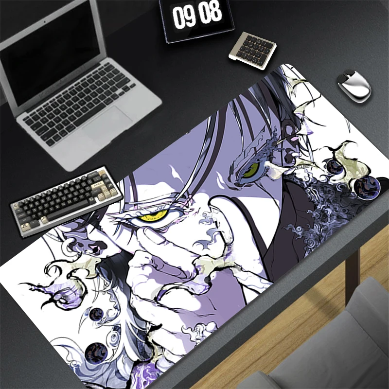 لوحة ماوس ممتدة للألعاب أنيمي الفتيات مع حواف مخيطة حصيرة مكتبية قاعدة غير قابلة للانزلاق لوحة مفاتيح الكمبيوتر لأجهزة الكمبيوتر المحمول #3