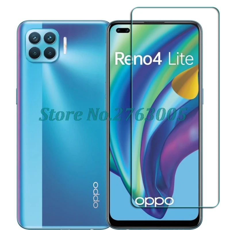 Закаленное стекло для OPPO Reno4 Lite 6,43 дюйма F17 Pro A93 CPH2125 Защитная пленка для экрана телефона