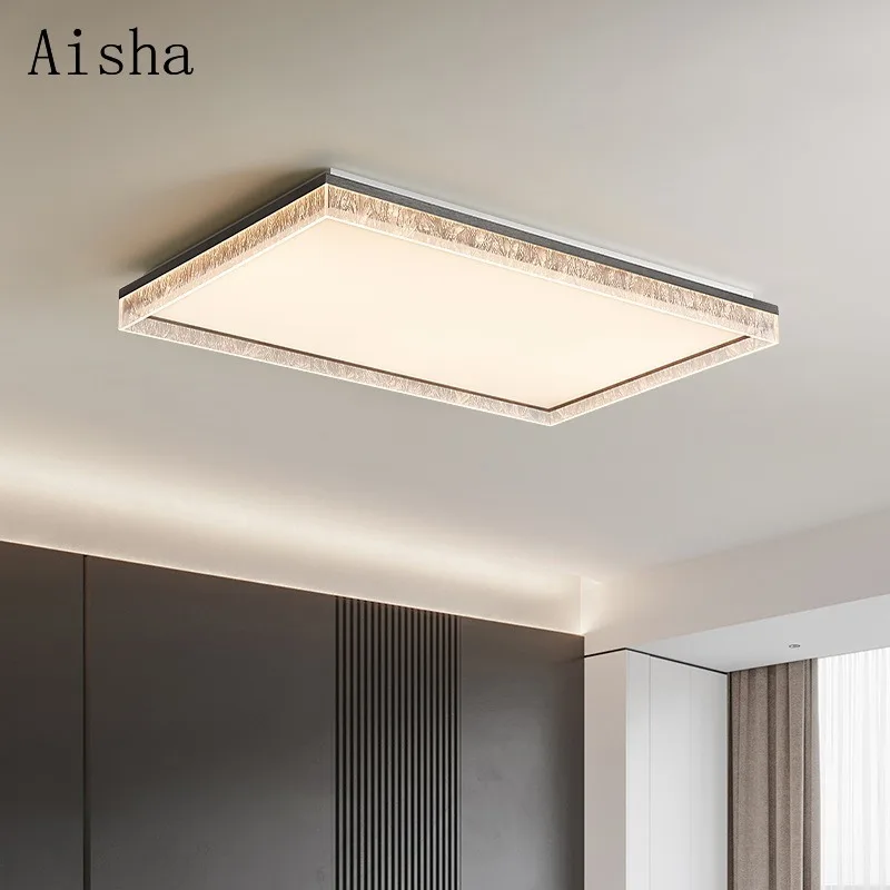 Minimalist Living Ceiling Light Eye Protection Circular LED Ceiling Lamp Above The Living Room Table Lamp Salon