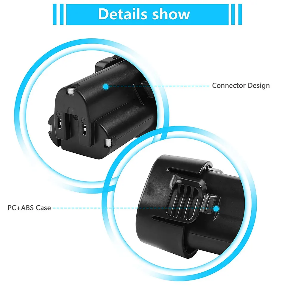 Makita-bateria recarregável Li-ion das ferramentas eléctricas, 10.8V, BL1013, TD090D, DF030D, LCT203W, BL1014, 100% original