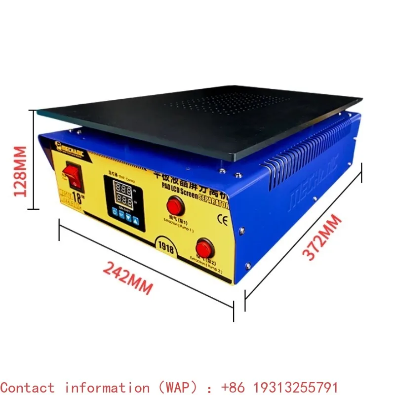 

【Best-selling】MECHANIC 1918 18 Inches Screen Separator Build-in Vacuum Pump LCD Separator Screen Repair For Pad Tablet Mobile Ph