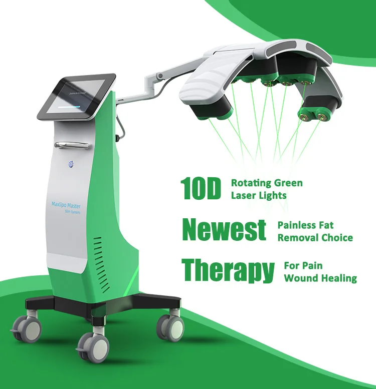 10D Emerald light maxlipo Master Slimming machine Wavelength 532nm 360 Degree Scanning light For Body Slimming Fat Loss Without