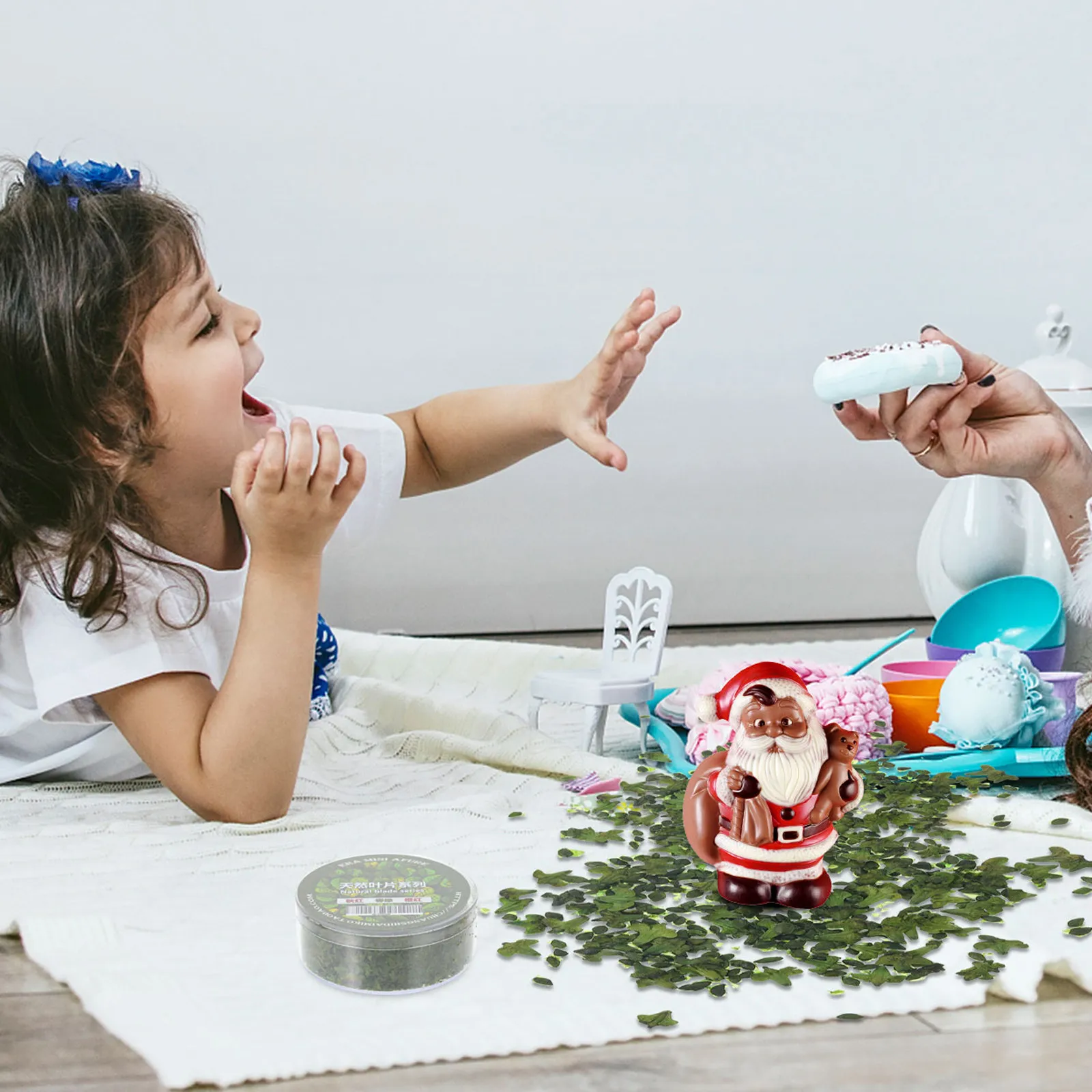 

1 Box Multicolor Leaf Simulation Miniature Leaf Decor Durable Fine Detail DIY Micro Landscape Sand Table Ground Scene