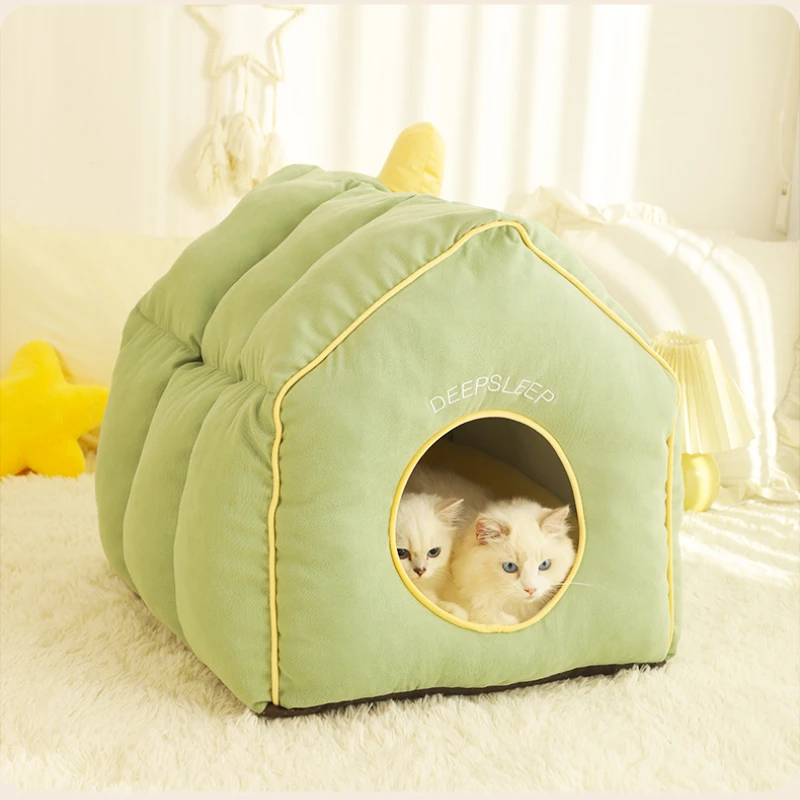 

Detachable and Washable Pet House Cat House Makes Winter Sleep More Comfortable Perfect for Cat and Dog Pet Supplies Cat House