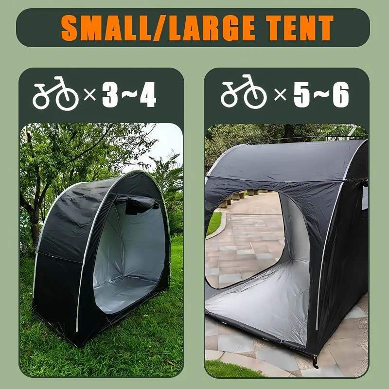 

Thickened Oxford Cloth Portable Bike Shelter Private Travel Tent for Outdoor Hiking Cycling Camping And Travel