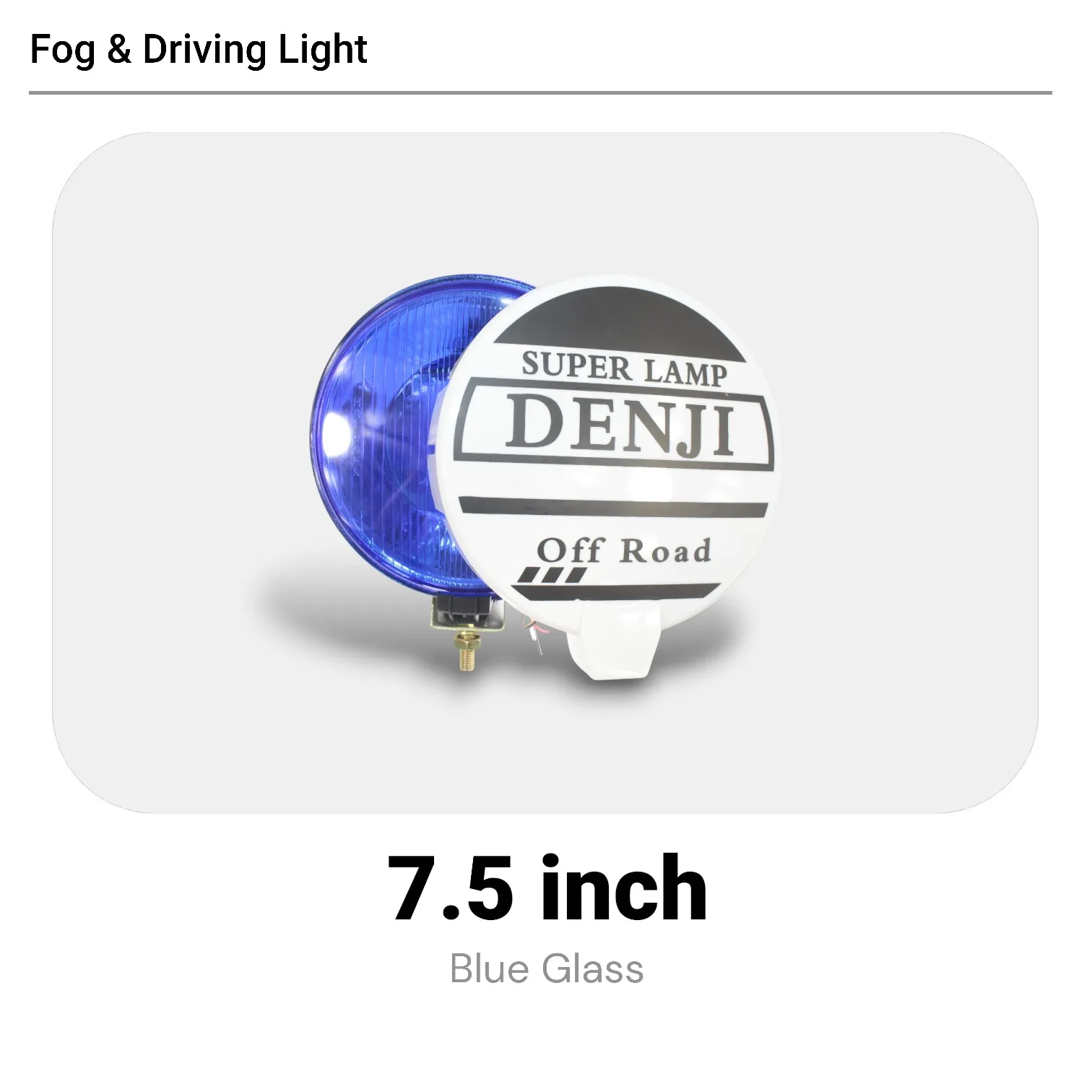 

1Pcs 185mm H3 & T10 Halogen Fog/Spot/Working Lights 24V 70W, Off Road Plastic Cover, Universal for Truck Bus Marine Excavator
