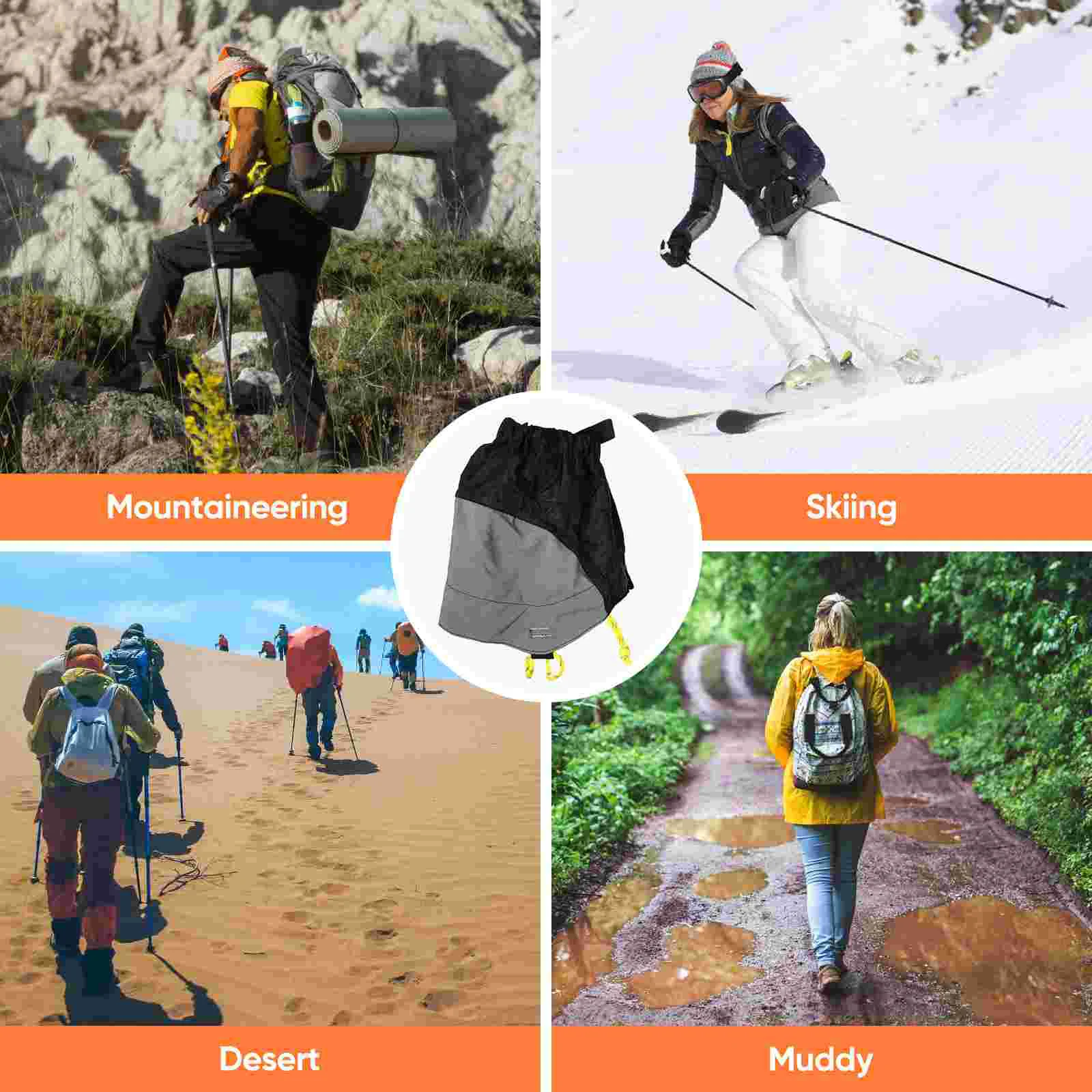 Sandals for Women Waterproof Walking Gaiter Outdoor Gaiters Leggings Ankle Hiking Child