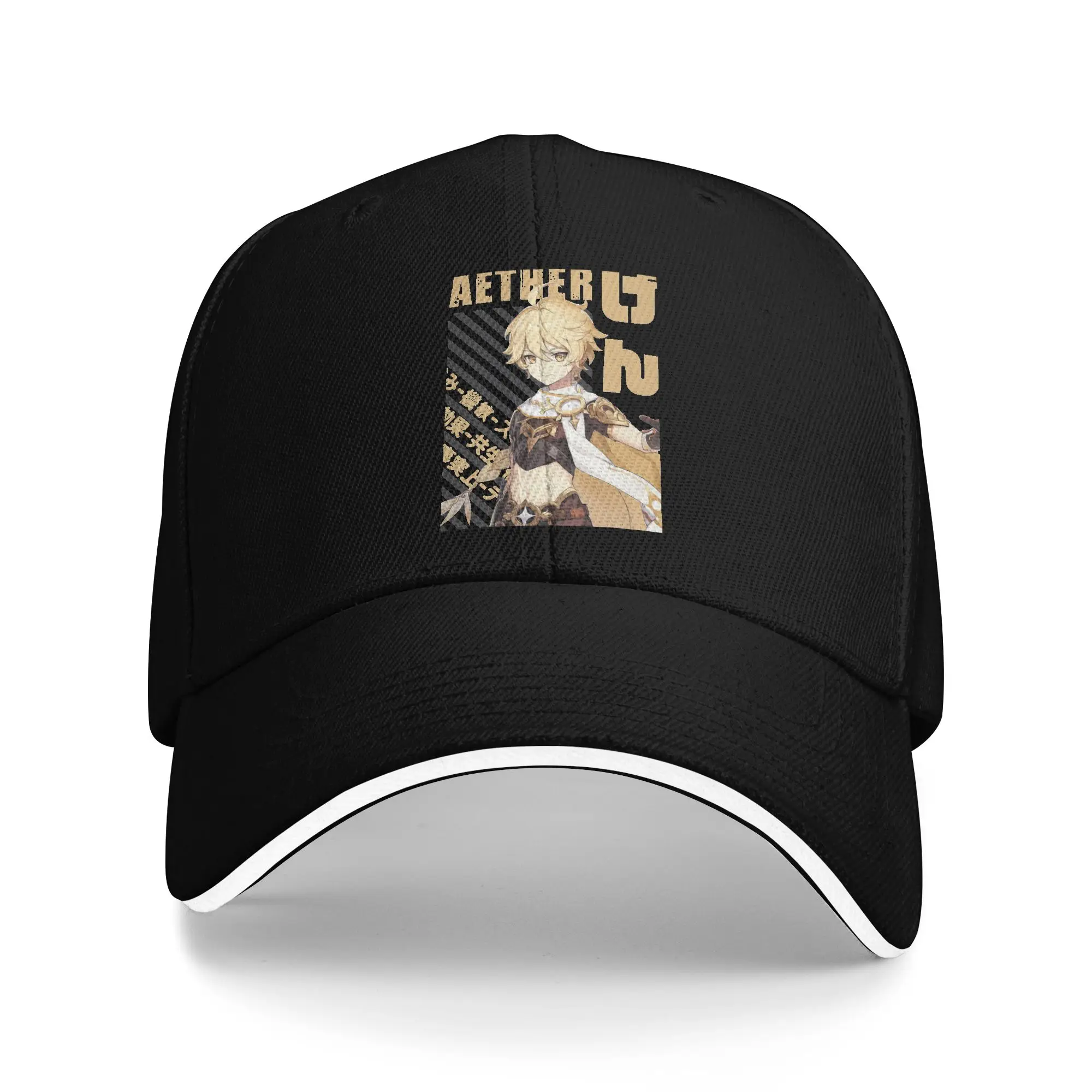 Genshin Impact Aether Baseball Cap Popular  Sandwich Caps Unisex Style Adjustable Caps Hat Outdoor
