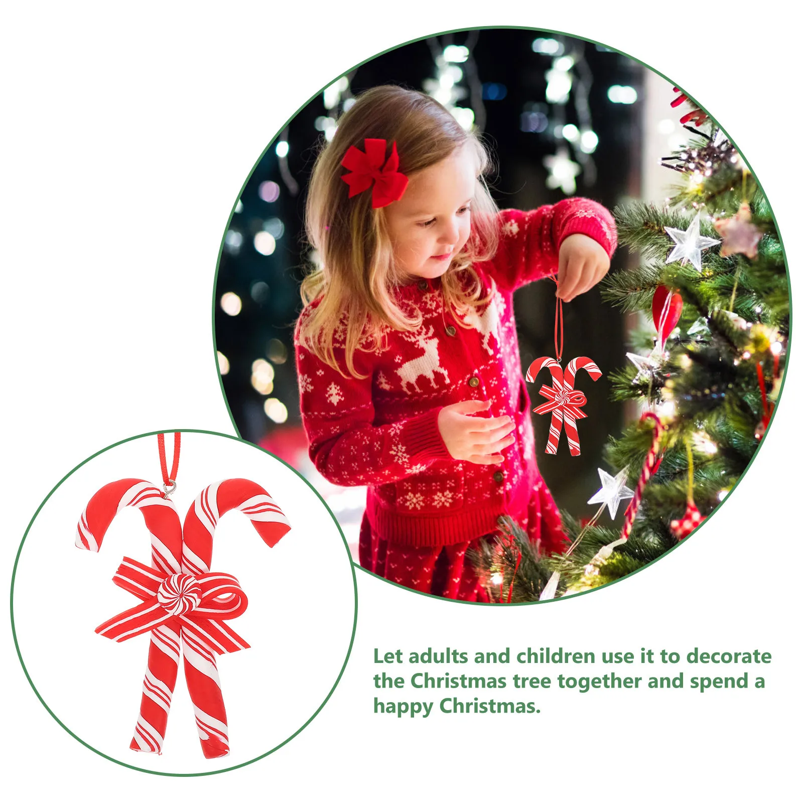 

Festive Christmas Tree Hanging Decor Unique Handmade Ornament Comfortable Usage Experience Perfect Party Decoration Home Pendant