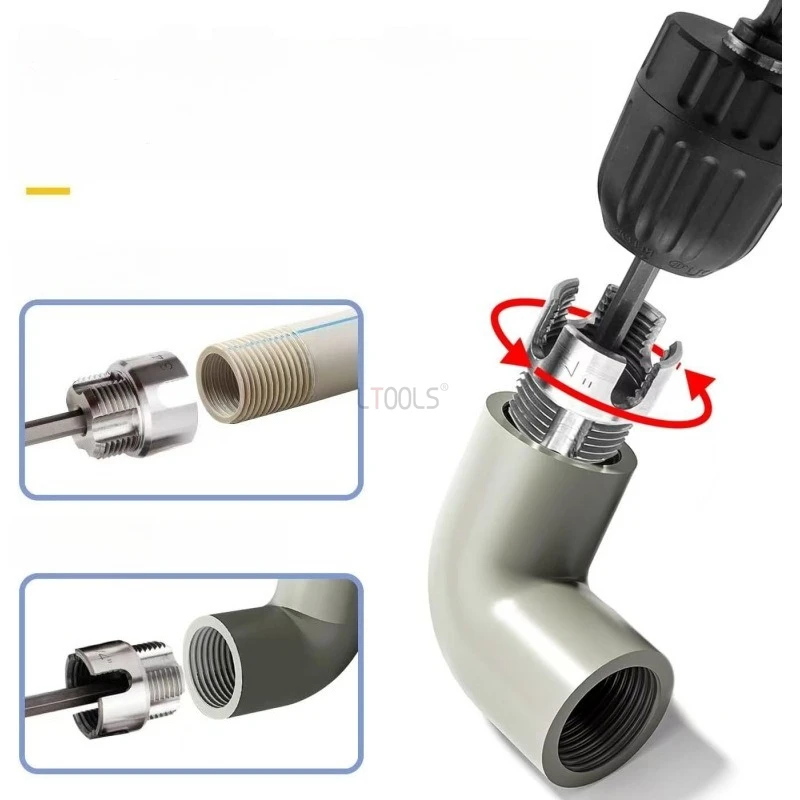 

Universal Internal External Pipe Threading Tool PVC Pipe Opener Professional Thread Cutting Sturdy and Durable Household Tool