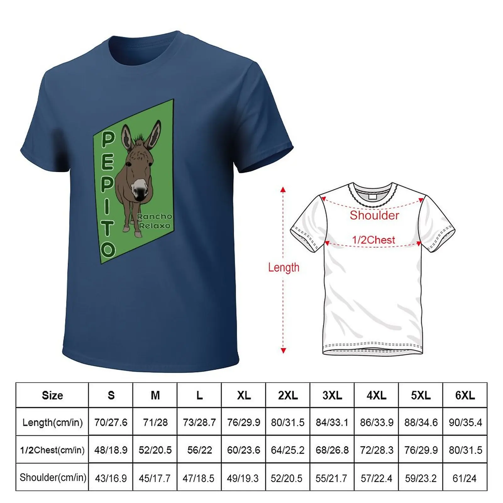 Rancho Relaxo - Pepito the Donkey T-Shirt blanks sublime mens workout shirts