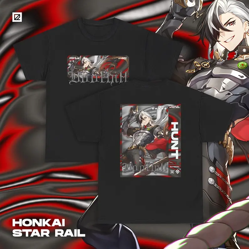 Boothill Honkai Star Rail Shirt HSR Gacha Game Merch Fan Shirt Unisex Cotton