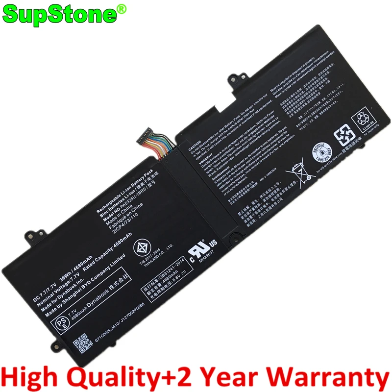 

SupStone New PA5325U-1BRS 2ICP4/73/110 Laptop Battery For Toshiba Port g X30T-E-113,Portege X30T-E-10Q,176,1DP,X30-T-E