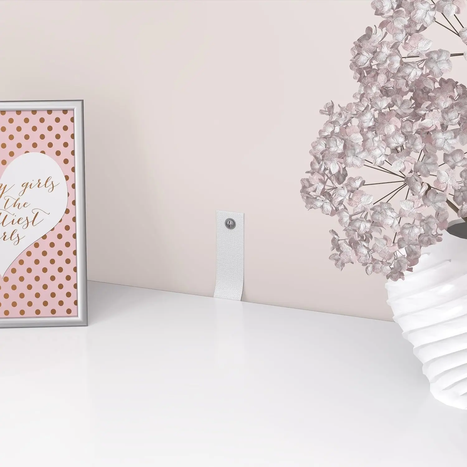 Weißer moderner Schreibtisch mit Schubladen, kleiner Schreibtisch für Heimbüro oder Schlafzimmer