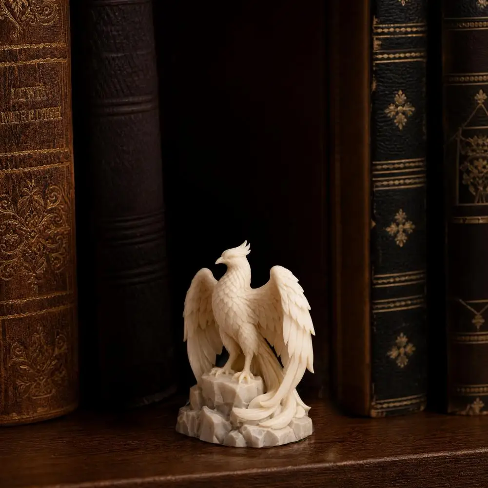 Versatile Home Decoration Matte Texture Decor Phoenix Rebirth Statue 3d Printed Pla Sculpture with Matte Finish for Desk