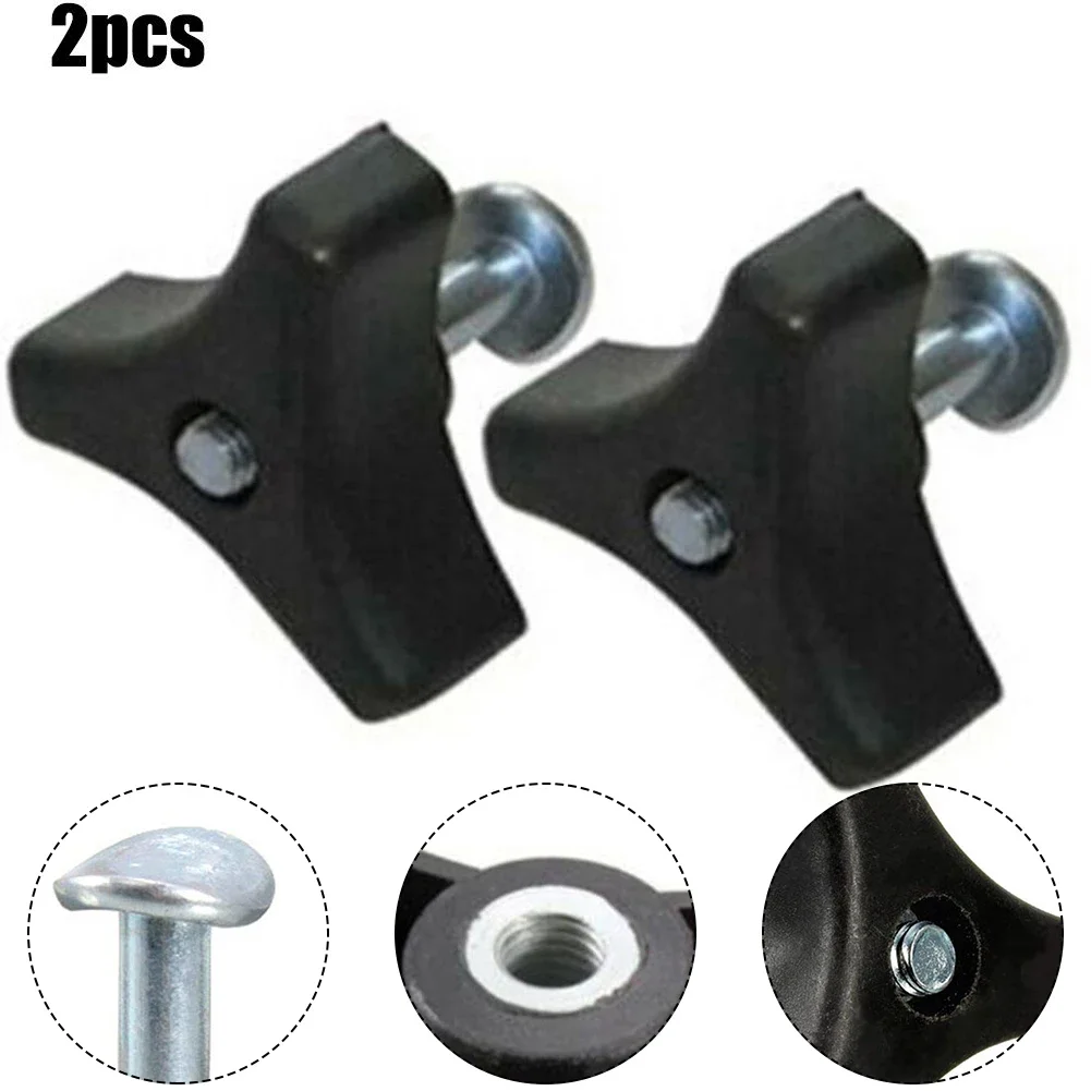 2PCS Triangle Handle Knob Nut Screw Bolt Set For Mountfield Lawn Mower And Compatible Lawn Machines Replacement Parts