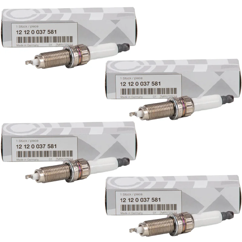 Vela de Ignição Automotiva (4/10 Peças) 12120037581 para BMW F10 F15 F86 E88 E90 E92 - Acessórios e Peças Internas