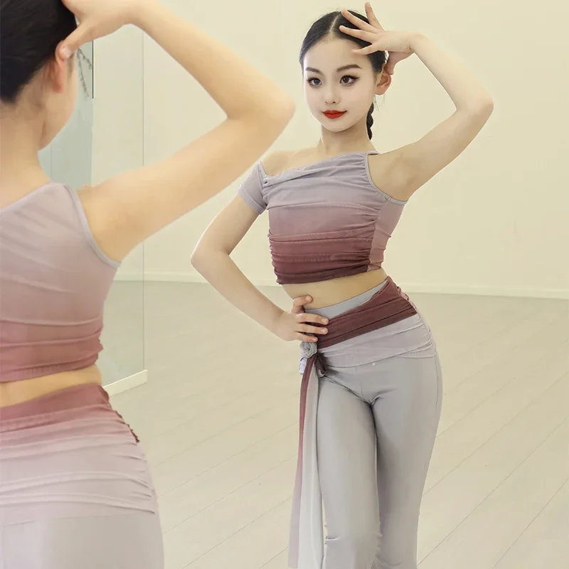 أزياء الرقص اللاتيني الجديدة لعام 2025، أزياء رقص التانغو رومبا للفتيات، مجموعة بناطيل للأطفال، وأزياء أداء للأطفال #2