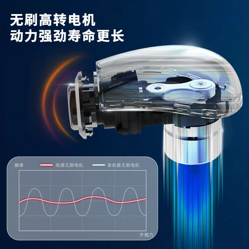 Multifunctional wireless massage hammer, fascia gun whole body muscle relaxation friction device