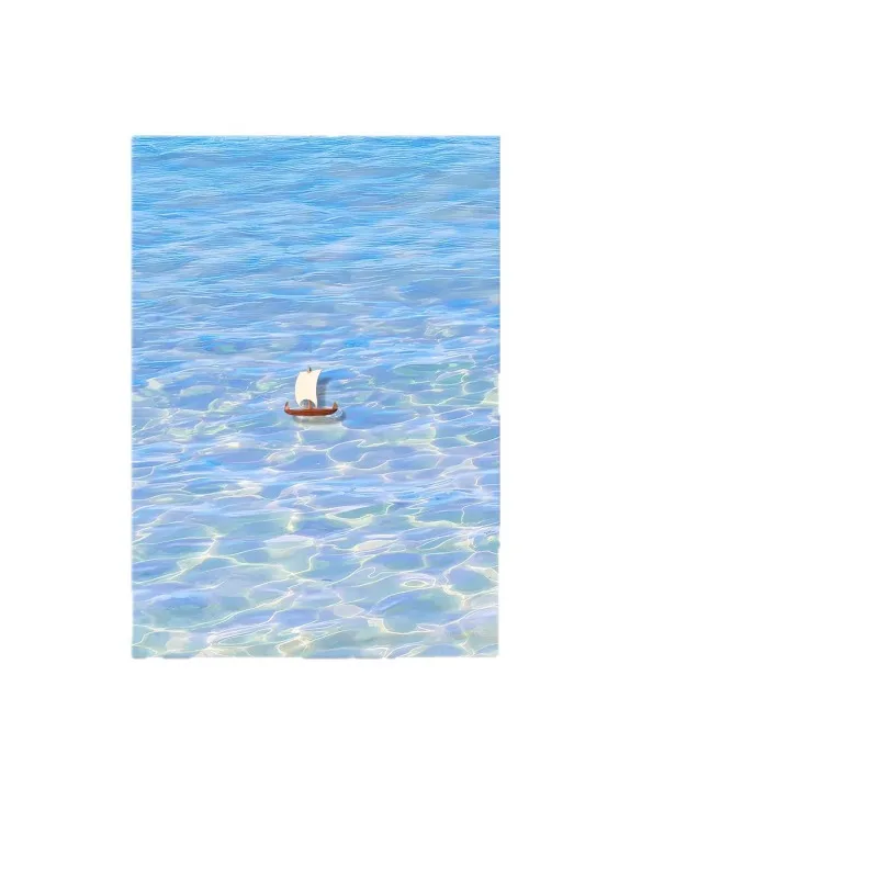 Simple and smooth sailing, decorative paintings at the entrance, paintings on the sofa background wall