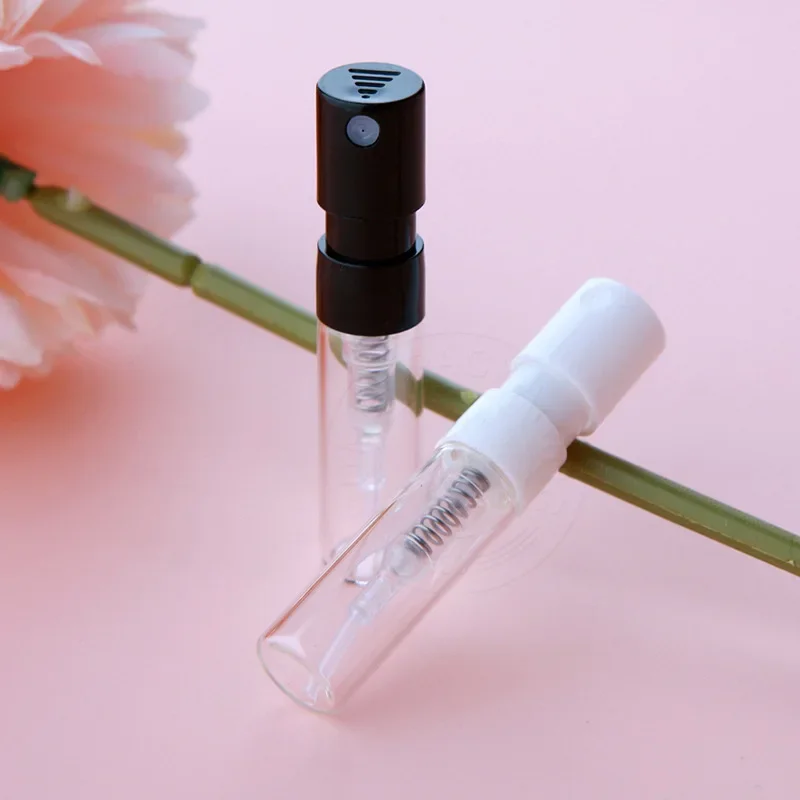 1ml Mini Perfume Bottle French Spray Glass Bottle Portable Bayonet Spray Refillable Sample Tester Bottle Empty Containers ﻿