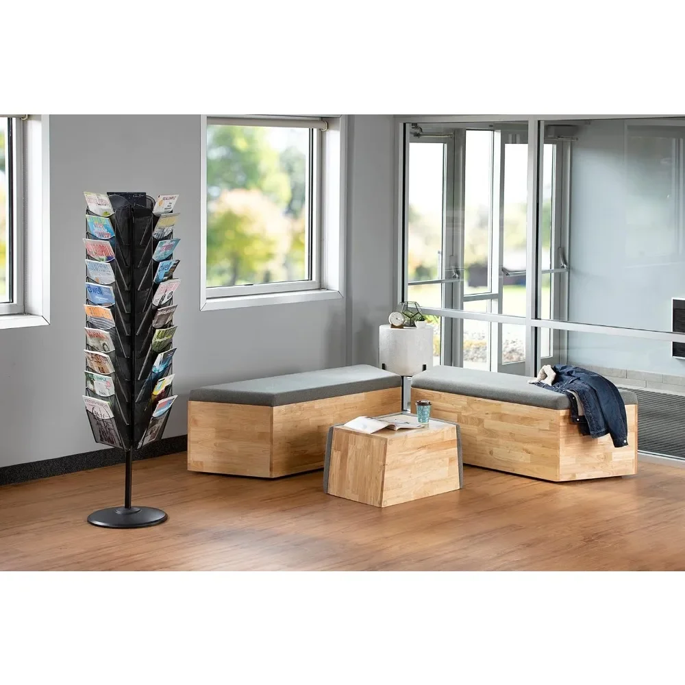 Magazine Rack Steel Freight Free Book Shelf, Black-Aumentar Vendas, Visibilidade e Conversões, Móveis de escritório