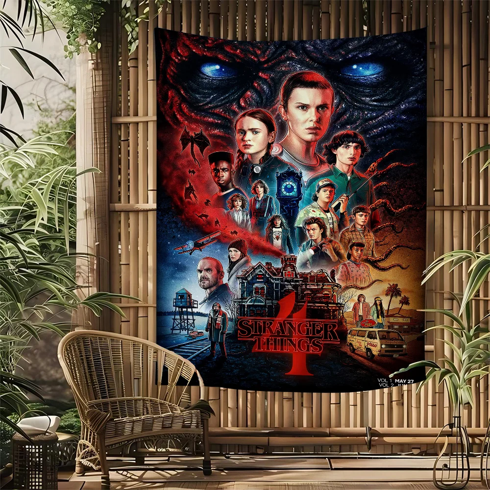 Stranger Things Cartoon Tapestry Bohemian Wall Tapestries Mandala Wall Hanging Sheets