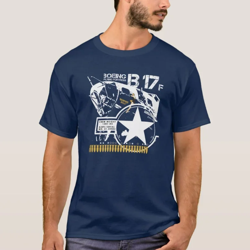 O-Neck Summer Short Sleeve Casual Mens T-shirt Size S-5XL Memphis Belle B-17 Flying Fortress Heavy Bomber T-Shirt 100% Cotton