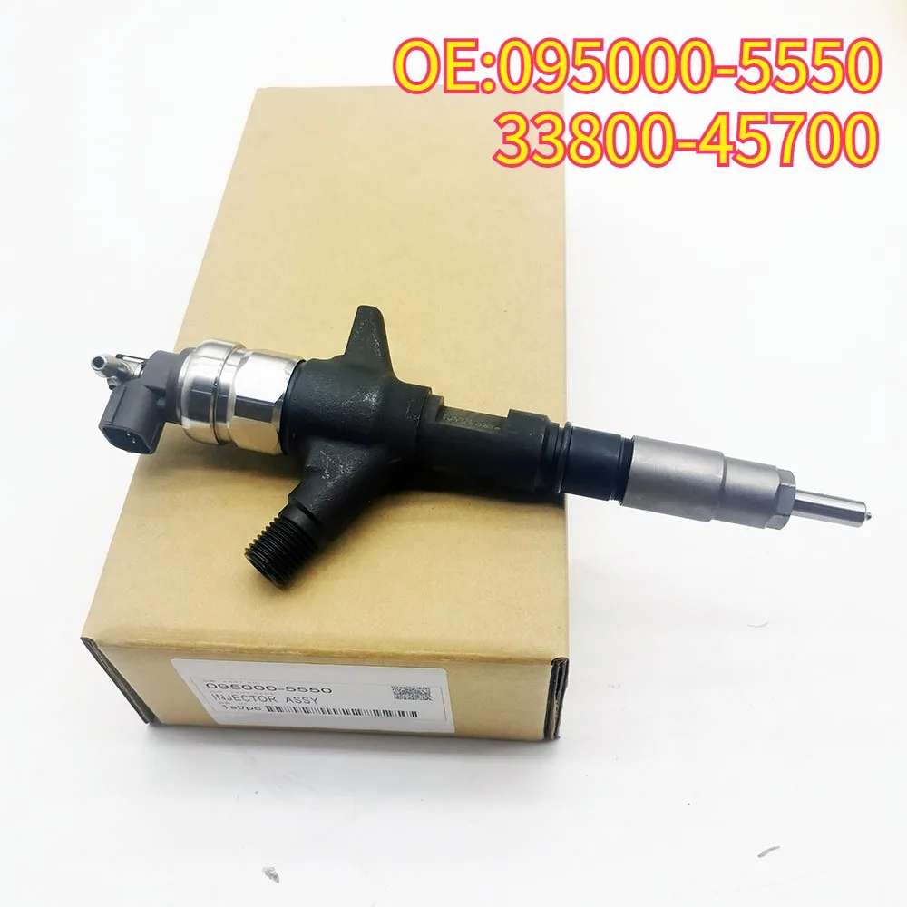 High Quality New For 095000-5550 33800-45700 Common Rail Injector Diesel Fuel Injector DCRI105550 For Denso Hyunda HD78W Mighty