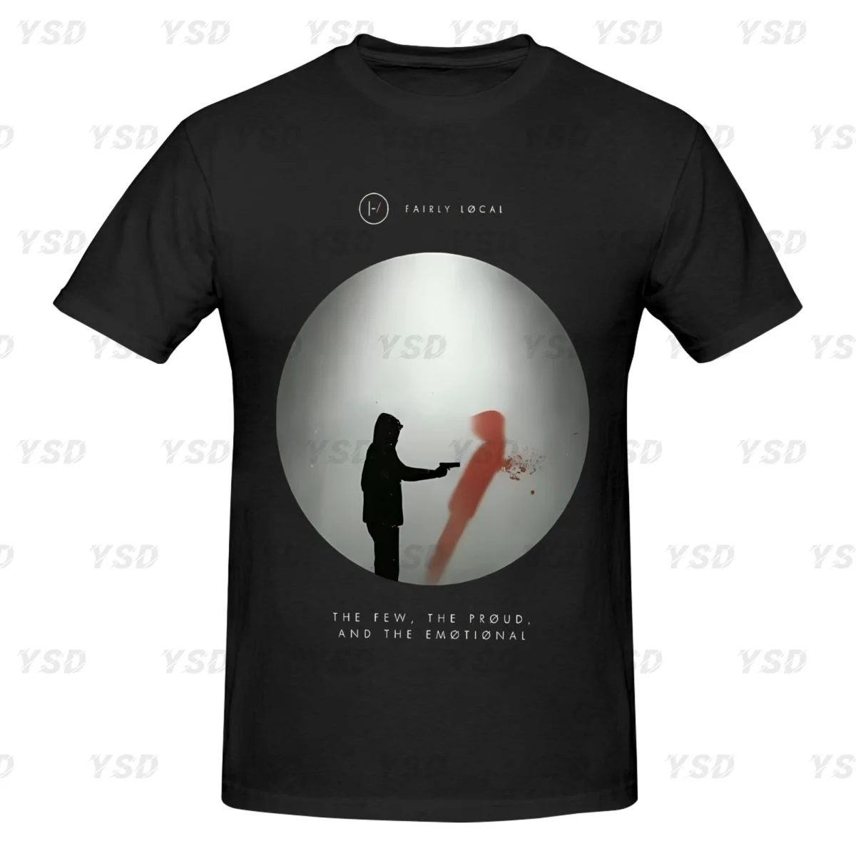 Twenty One Pilots Men's tight fitting sports T-shirt,Gym Sportswear, Oversized print Tee shirt