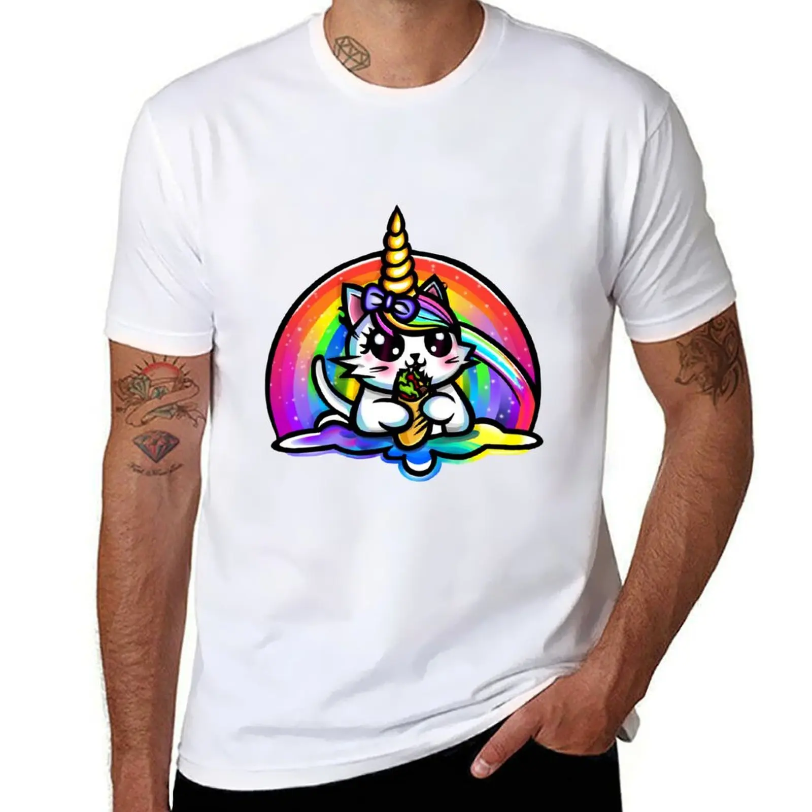 

Burrito Unikitty футболка мужская футболка дизайнерские футболки хлопок 100%
