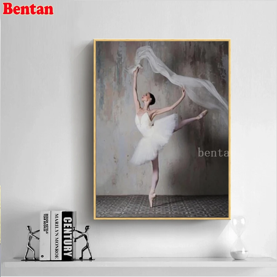 Diamond Embroidery 5D Diamond Painting Retro woman ballet dancer actor Cross Stitch Full Drill round Diamond Mosaic decoration