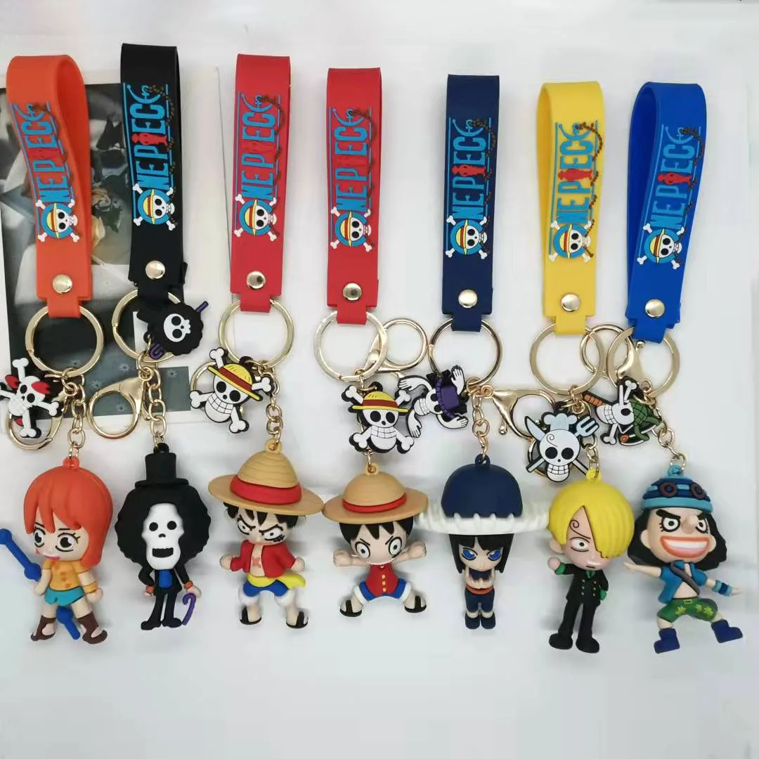 

Creative Cartoon One Piece Doll Series Keychain Couple Bag Car Keychain Accessories Gift Wholesale Y2k Fashion Toys Anime