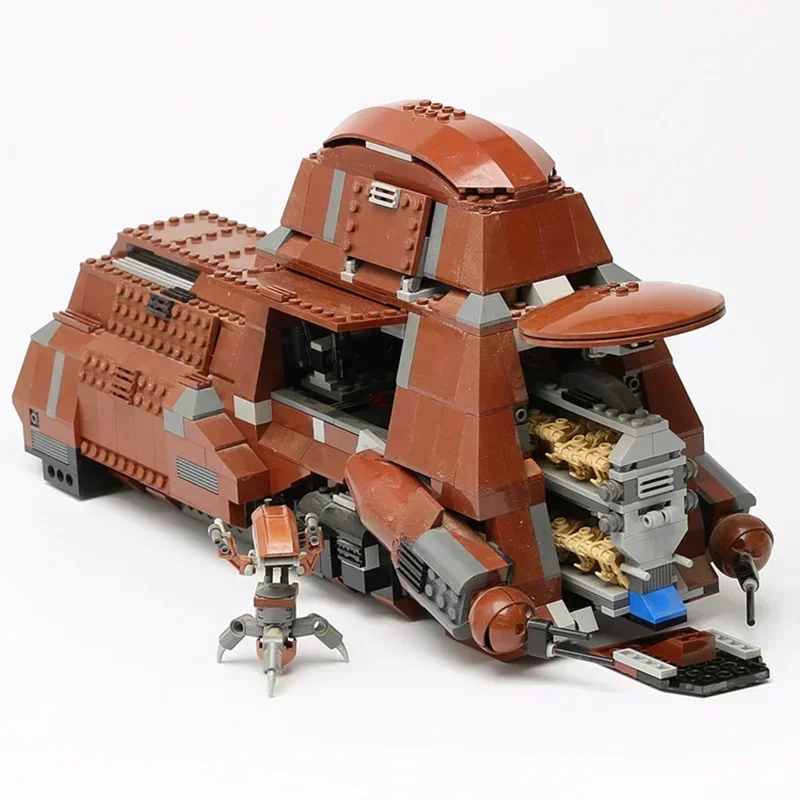1338 stücke MOC Containerized Battle Droids Troop Carrier Trade Federation MTT 7662 Bausteine Modell DIY Ziegel Spielzeug