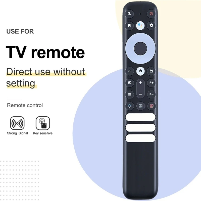 Replacement Remote Fit for TCL with Netflix RC902V FMR1 FMR4 FMR5 FMR7 FMR9 50P725G 55C728 75C728 No Voice