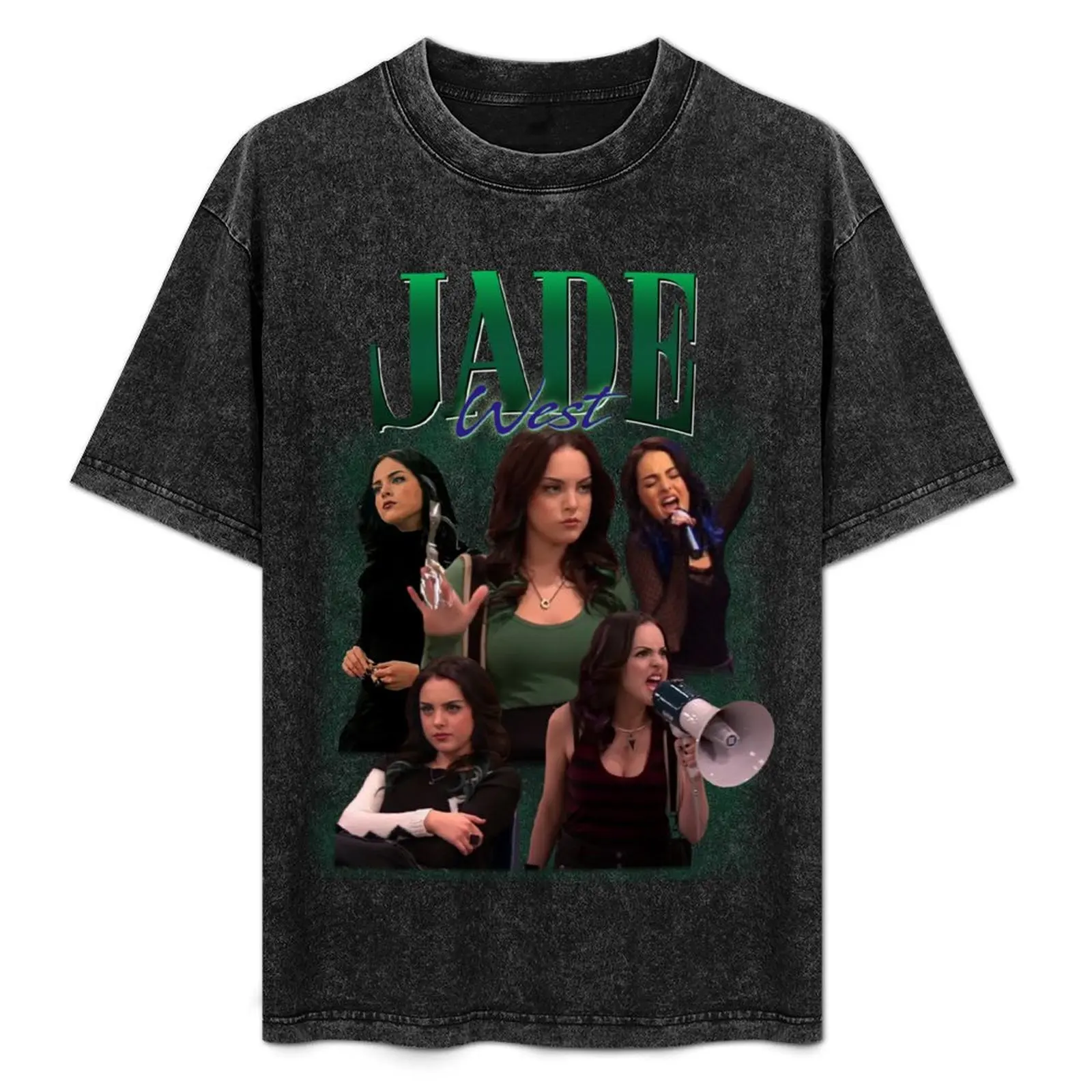 

Jade West Retro Homage Design T-Shirt Fitness Quick Dry Short Sleeve Top