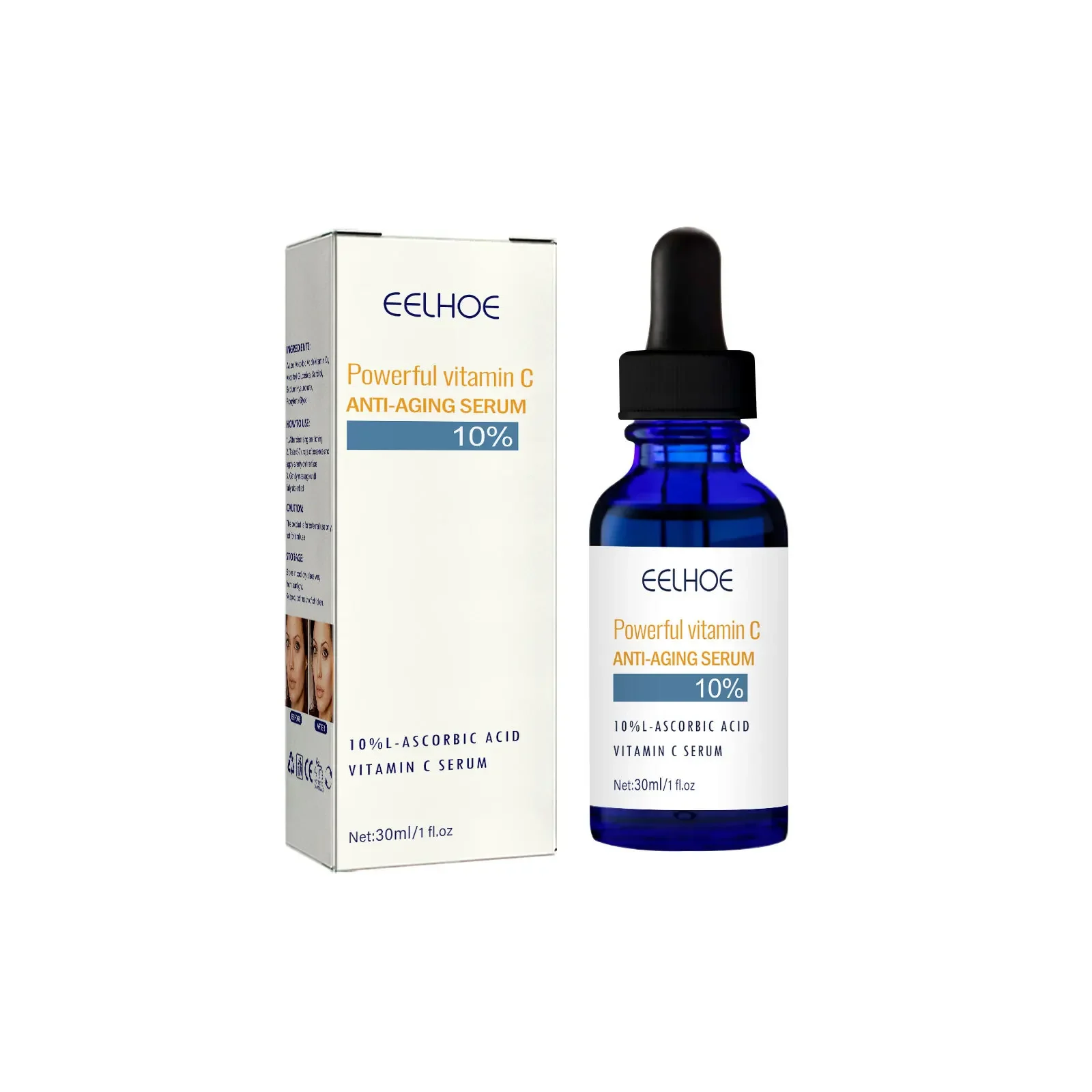 30Ml Peelhoe Vitamine C Anti-Aging Essence Hydraterende Voedende En Hydraterende Vervagende Rimpel Hoofd Hijslijnen Verstevigende Huid