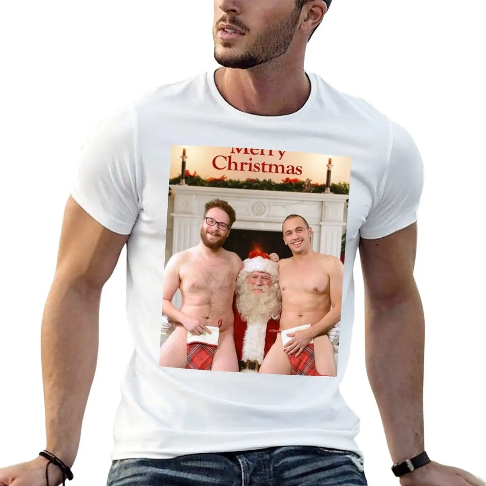 Merry Xmas from Seth & James T-Shirt mens graphic t shirts essential t shirt man t shirts high quality luxury brand T-shirt