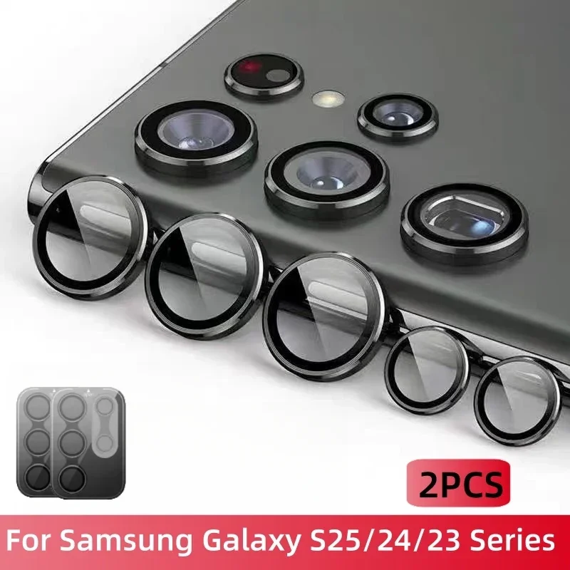 2Pcs For Samsung Galaxy S25 S24 S23 Ultra Plus S25 S22 Camera Protective Behind Lens Protective Film Tempered Glass