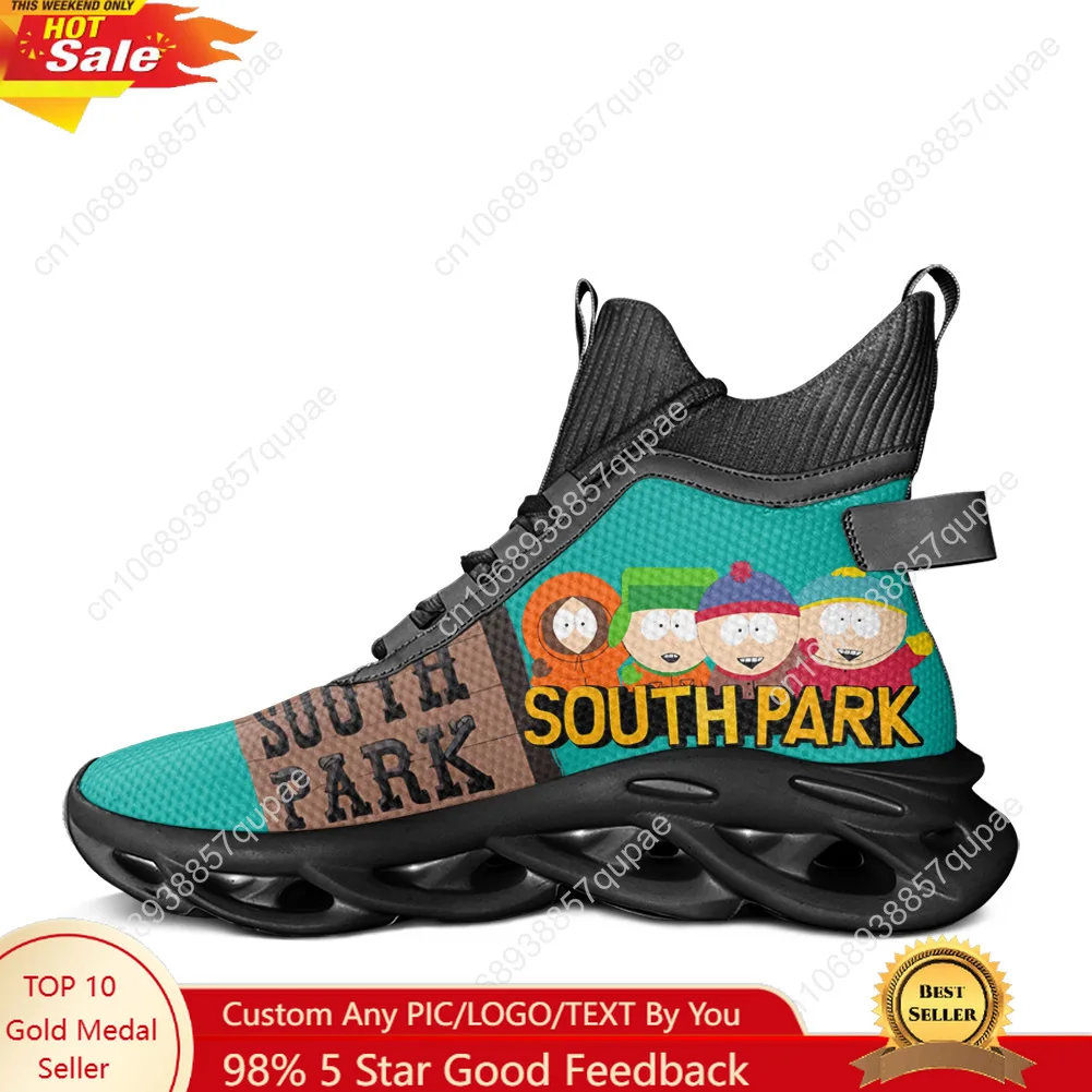 South Park Anime Comedy High Top Flats Sneakers Retro Street Men Women Hiking Sneakers Running Shoes view 3