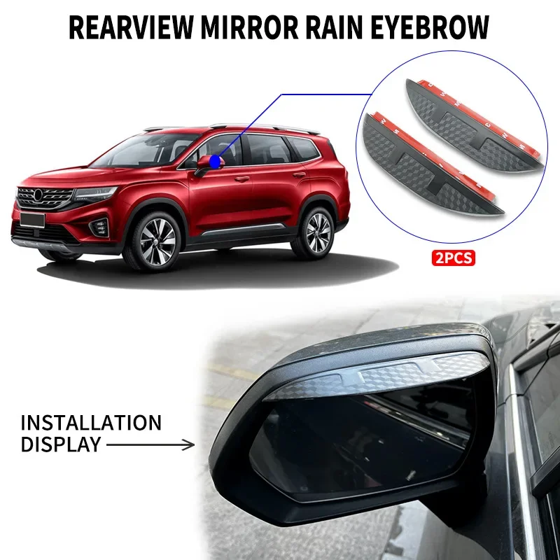 For PROTON X90 2022 2023 2024 Window Visor bright strip Wind Deflectors Visors Rain Guard Door Visor Vent Shades Ventvisor