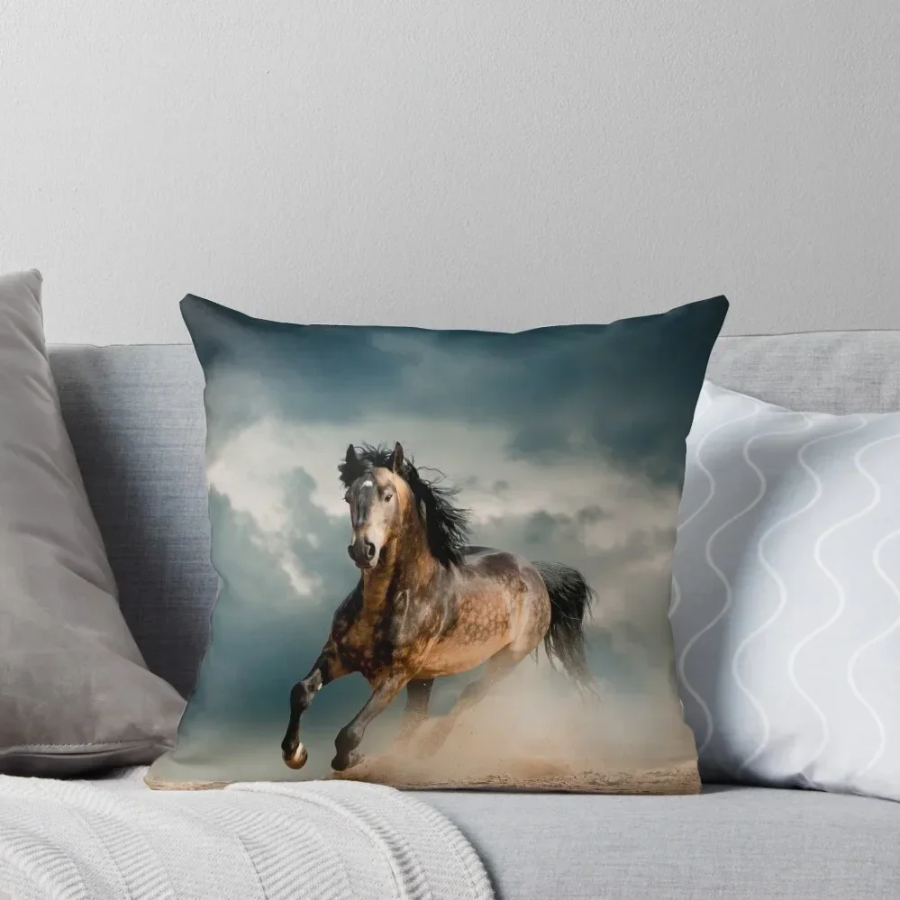 

Galloping Horse Throw Pillow Pillowcase Cushion Sofa Covers Pillow