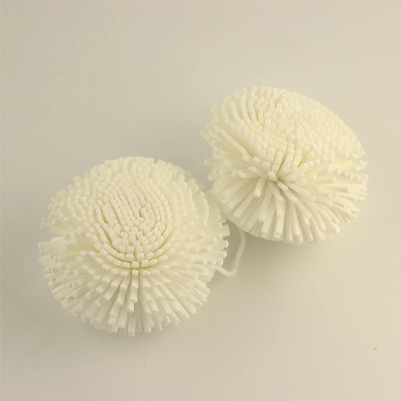 2Pcs/set 10*6cm White Color Natural Soft Comfortable Women Men Kid Bath Shower Sponge Kit Tool Product