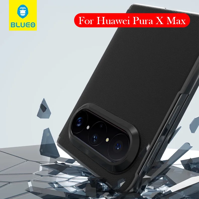 

Blueo Leather Case For Huawei Pura X Max Airbag Back Cover Shell
