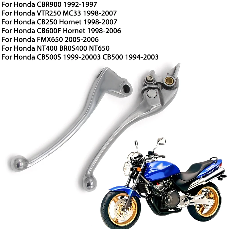 Palancas de freno y embrague para motocicleta Honda CBR900 VTR250 MC33 CB250 Hornet CB600F NT400 BR0S400 NT650 CB500S CB500