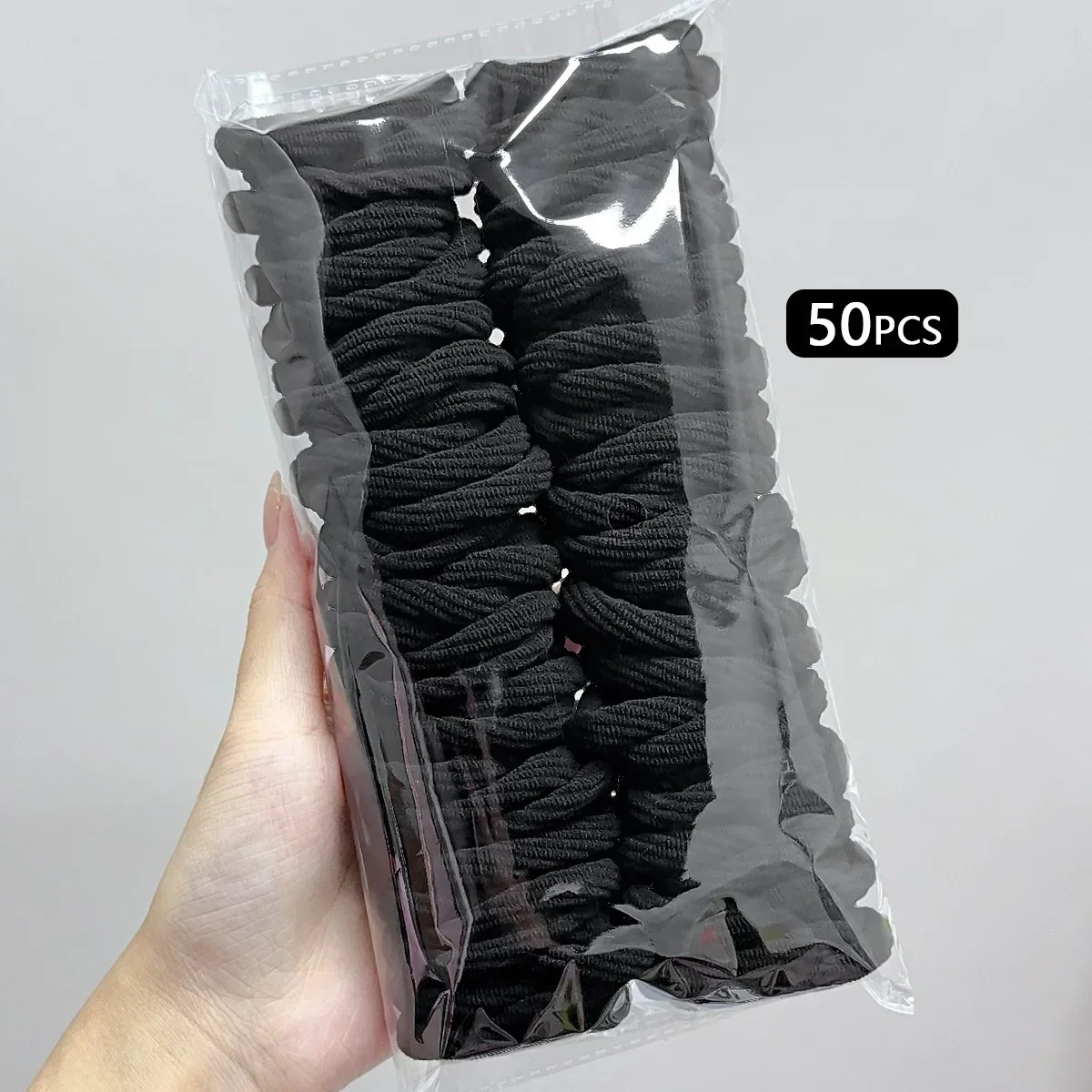 50PCS/Set Colorful Seamless Elastic Hair Bands For Women Girls Pongtail Holder Hair Tie Rubber Band Hairband Hair Accessories