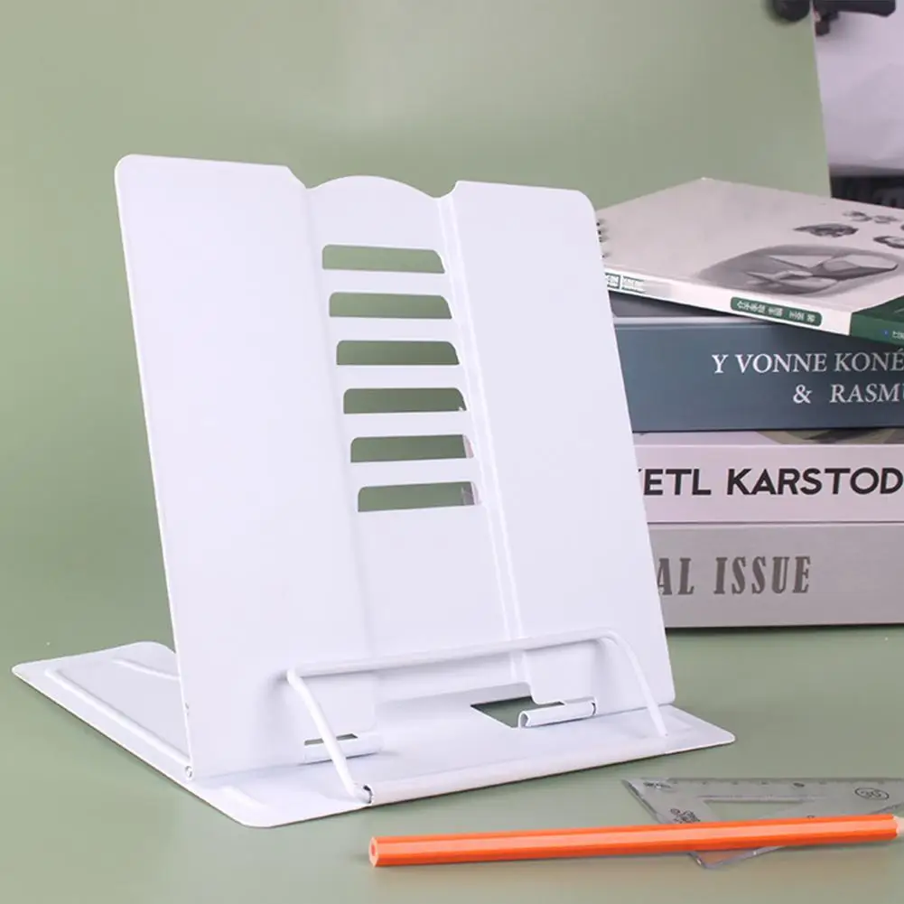 Metal Book Stand Stable Adjustable Reading Angle Bookshelf Myopia Prevention Bookshelf For Kids Foldable Bookstand Tablet Stand