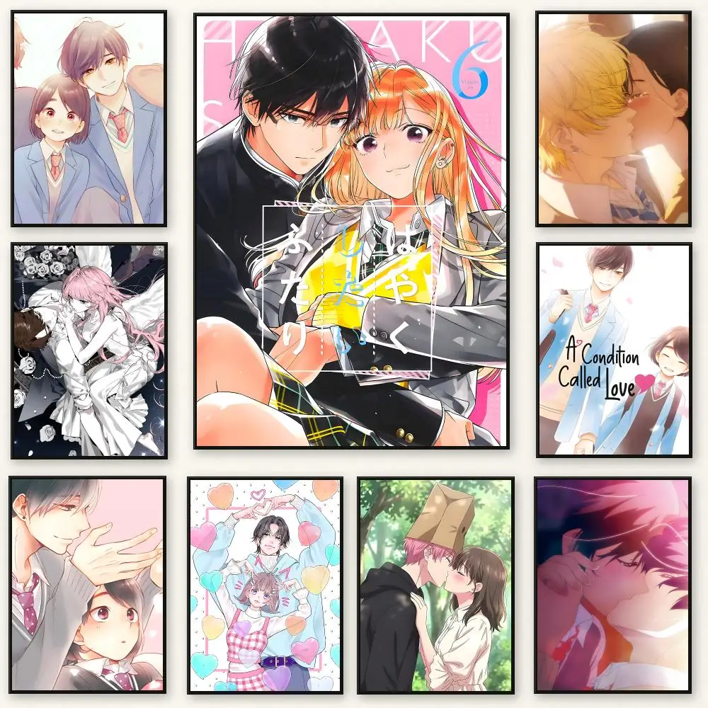 Romance manga A Condition Called Love Poster Peel And Stick Indoor Bedroom Wall Decor Aesthetic Gift