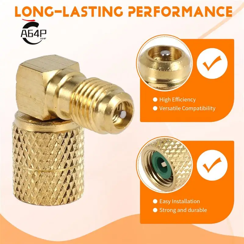 

A64P-M1/4 Sae-F 5/16 Переходник для холодильного адаптера для шланга манометров R410A